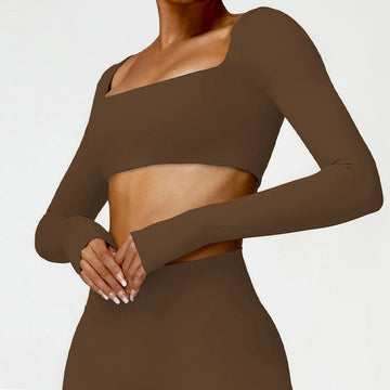 Superattus Long Sleeve Cropped Top